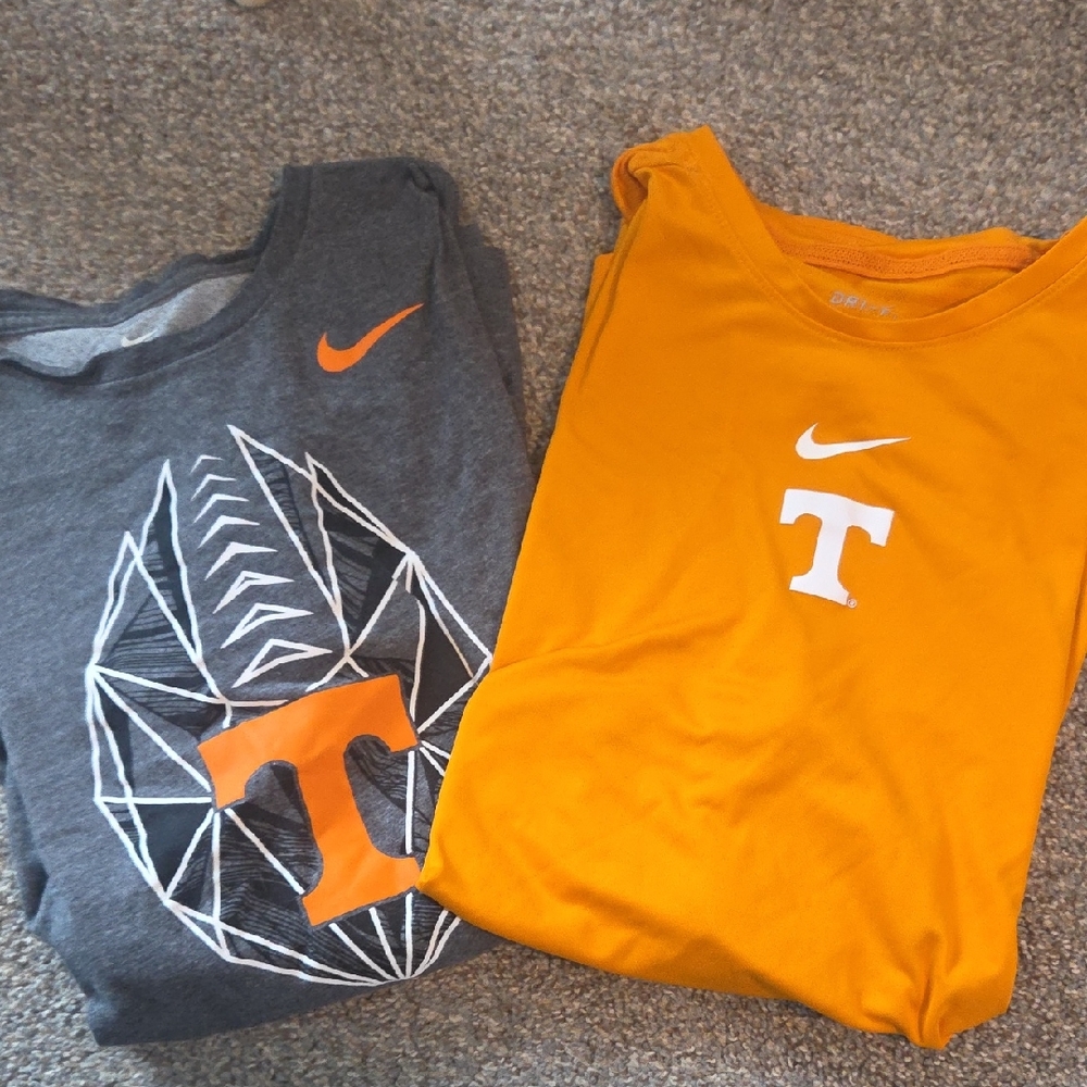 Nike Mens Short Sleeve Tees in Orange and Gray - Tennessee Volunteers